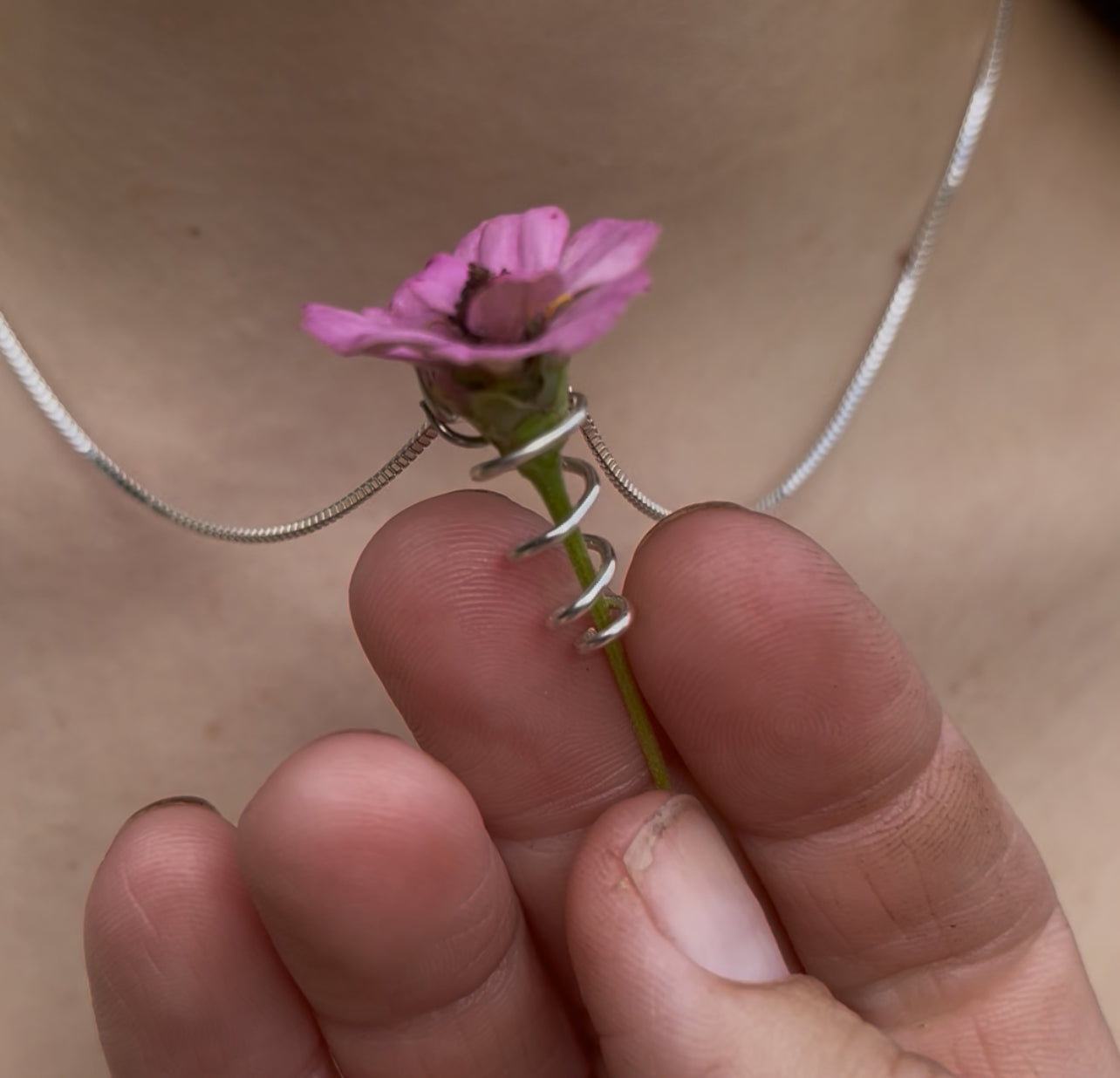 Fresh Flower Pendant