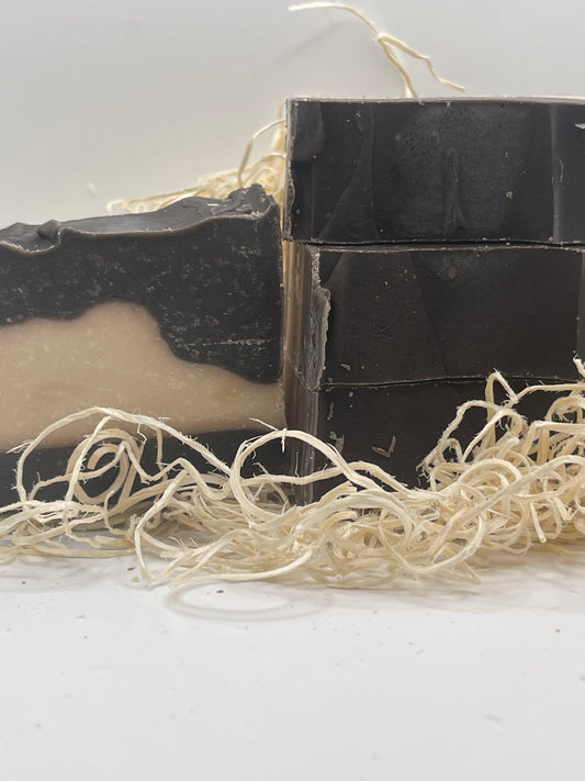 Black Clay Stripes Body Bar